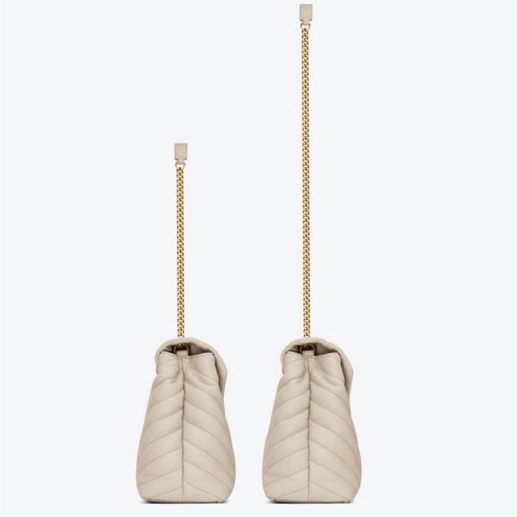 Brand New! YSL Saint Laurent LOULOU MEDIUM BAG IN MATELASSÉ "Y" Blanc Vintage! - Picture 6 of 16